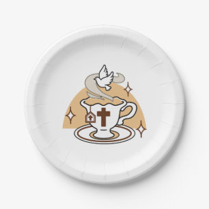 Assiettes En Carton La vie est douce avec Jésus - Christian Faith Tea 