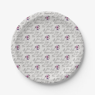 Assiettes En Carton La vie est trop courte pour un mauvais motif de