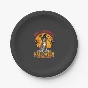 Assiettes En Carton Labrador Halloween Grand-mère Conception de chien_