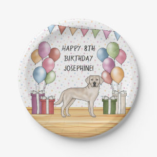 Assiettes En Carton Labrador Retriever Labrador Cream Chien Anniversai