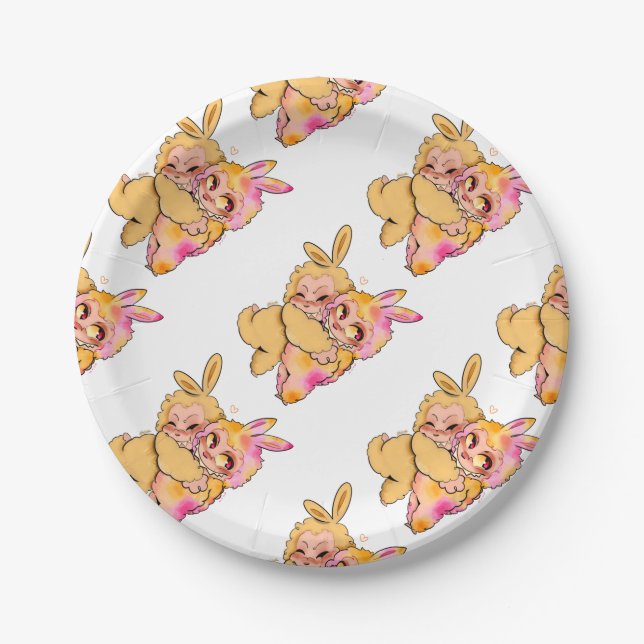 Assiettes En Carton Labubu (Devant)