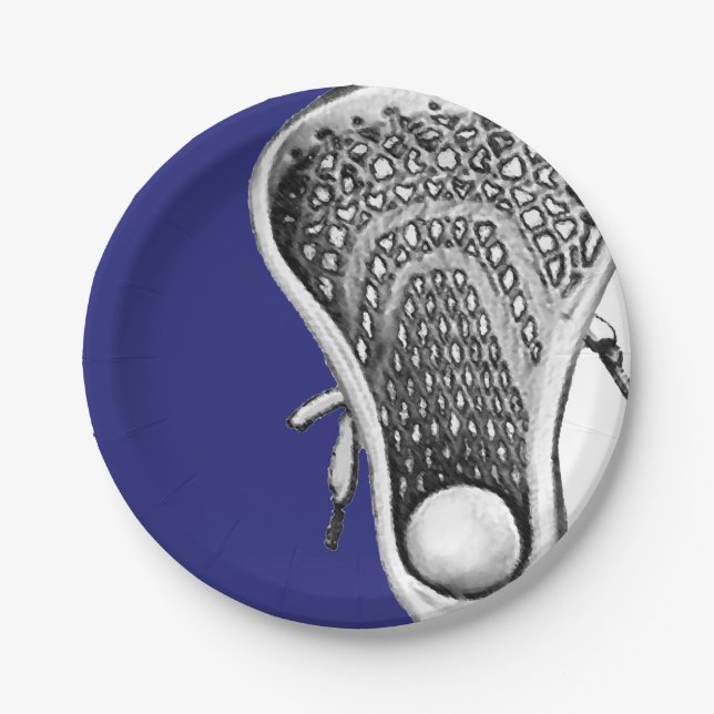 Assiettes En Carton Lacrosse (Devant)