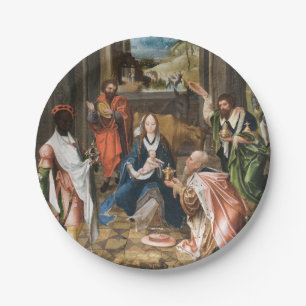 Assiettes En Carton L'Adoration du Magi-jesus Livre de Vacances P