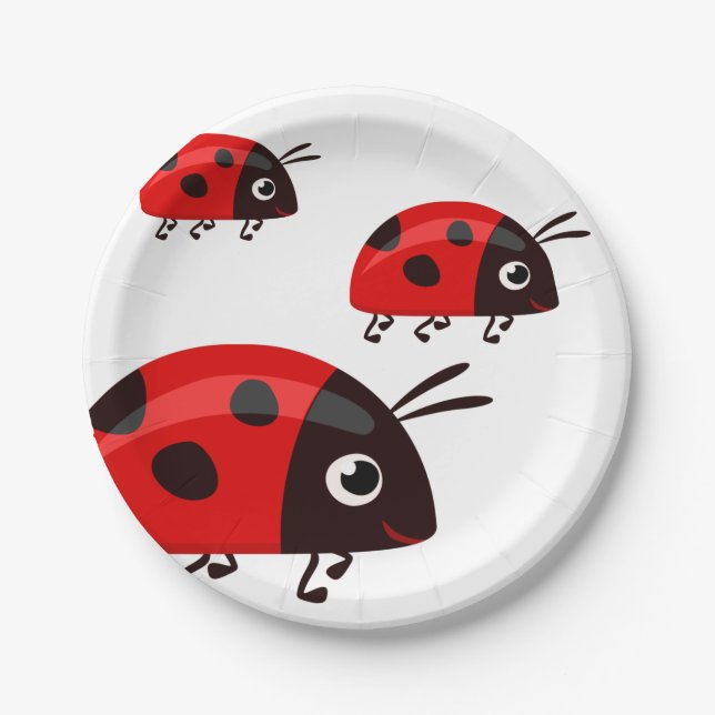 Assiettes En Carton Ladybug (Devant)
