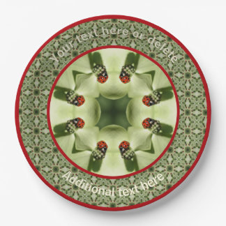 Assiettes En Carton Ladybugs Nature Art Party personnalisé