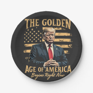Assiettes En Carton L'âge d'or de l'Amérique commence maintenant