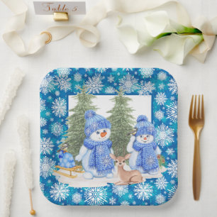 Assiettes En Carton Laisser neiger