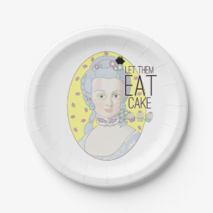 Assiettes En Carton Laissez-les manger le gâteau