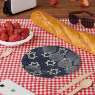 Assiettes En Carton l'ambiance forte de Hanoukka de SlipperyJoe's étoi