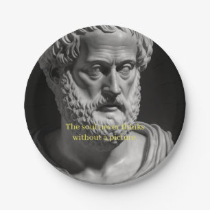 Assiettes En Carton L'âme ne pense jamais sans image