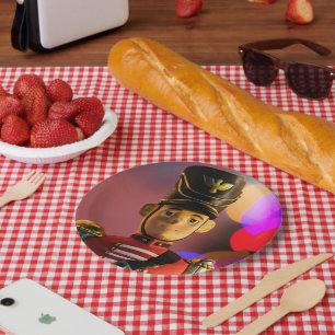 Assiettes En Carton L'ami soldat de jouet classique de Noël de Slipper