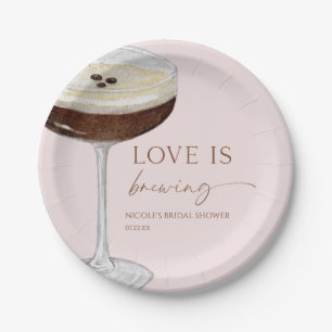 Assiettes En Carton L'amour brasse la Fête des mariées Expresso Martin
