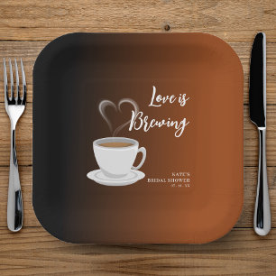 Assiettes En Carton L'amour brasse la terre cuite et la Fête des marié