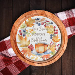 Assiettes En Carton L'amour brasse l'automne nuptiale douche vaisselle<br><div class="desc">L'amour brasse l'automne thème de la douche nuptiale vaisselle personnalisées plaques de papier,  aquarelle feuilles de chute et les baies couronnes et tasse de thé citrouille pour l'automne thème thé fête nuptiale serviettes de douche nuptiale</div>