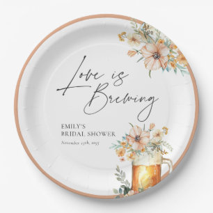 Assiettes En Carton L'amour est en train de faire une Fête de Mariage