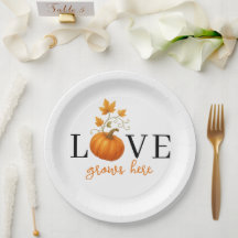 L'AMOUR grandit ici | Citrouille Letting Automne