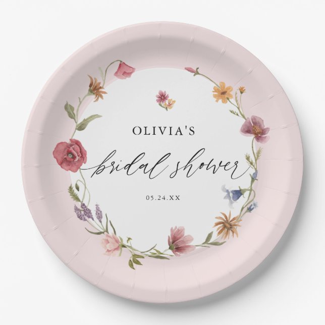 Assiettes En Carton Lancement de Fleurs Sauvages de Printemps à l'Aqua (Devant)
