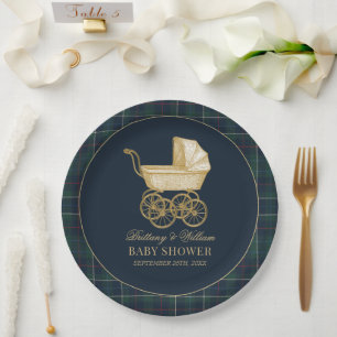 Assiettes En Carton Landième de bébé classique Baby Shower