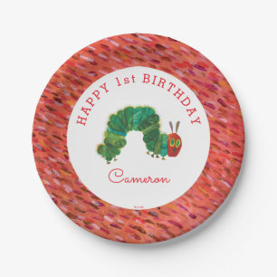 Assiettes En Carton L'Anniversaire De La Caterpillar Très Affamé