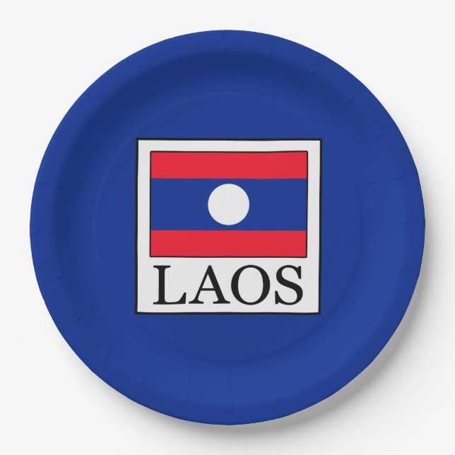 Assiettes En Carton Laos (Devant)