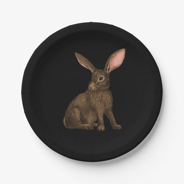 Assiettes En Carton Lapin 4 (Devant)