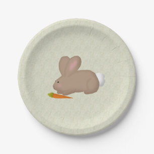 Assiettes En Carton Lapin Avec Plaques De Papier Carotté
