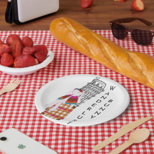 Assiettes En Carton Lapin de voyage de dessin animé mignon Italie vaca