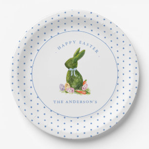Assiettes En Carton Lapin opiaire avec oeufs de Pâques brunch de Pâque
