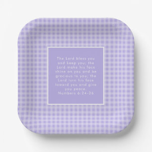 Assiettes En Carton L'art des versets de la Bible chrétienne
