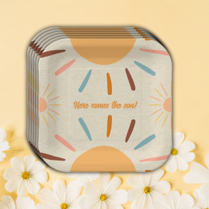 Assiettes En Carton L'Artisanat Minimaliste Ici Vient Le Baby shower F