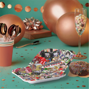 Assiettes En Carton Las Vegas Icons - Gamblers Delight