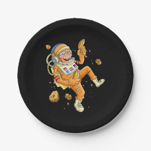 Assiettes En Carton L'astronaute Monkey Space