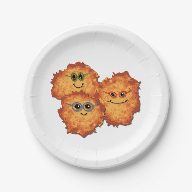 Assiettes En Carton Latke (Devant)