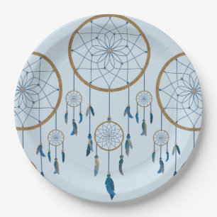Assiettes En Carton L'attrapeur rêveur conçoit les plaques à papier