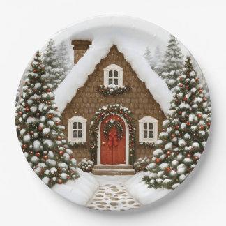 Assiettes En Carton l'auberge du Père Noël