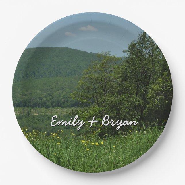 Assiettes En Carton Laurel Highlands Pennsylvania Summer Photography (Devant)