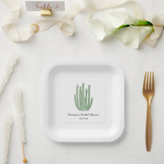 Assiettes En Carton Lavage à l'eau Organ Pipe Cactus Enterrement de Vi
