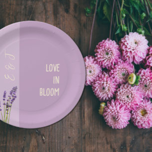 Assiettes En Carton Lavender Love Mariage