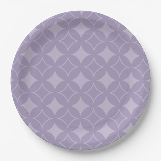 Assiettes En Carton Lavender shippo motif (Devant)