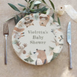 Assiettes En Carton L'aventure attend les animaux de la forêt Baby sho<br><div class="desc">Aventure attend Bois animaux Bois mignons Baby showers Plaques en papier Les articles correspondants sont disponibles.</div>