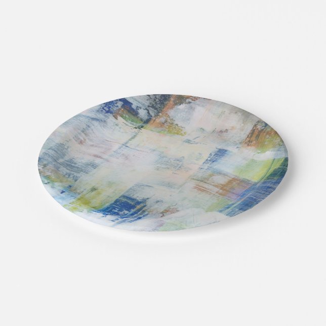 Assiettes En Carton Laver blanc III (Angle)