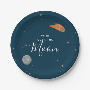 Assiettes En Carton Le Baby shower de la Lune