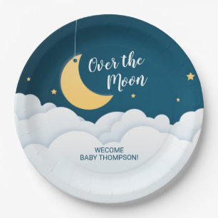 Assiettes En Carton Le Baby shower de la Lune
