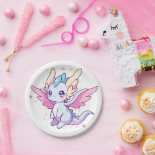 Assiettes En Carton Le Baby shower mythique du Dragon moderne