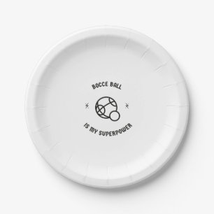 Assiettes En Carton Le ballon de bascule est ma superpuissance