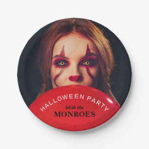 Assiettes En Carton Le ballon du diable, parti d'Halloween