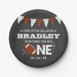 Assiettes En Carton Le Big One   Football 1er anniversaire