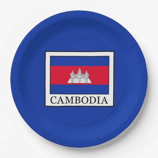 Assiettes En Carton Le Cambodge (Devant)