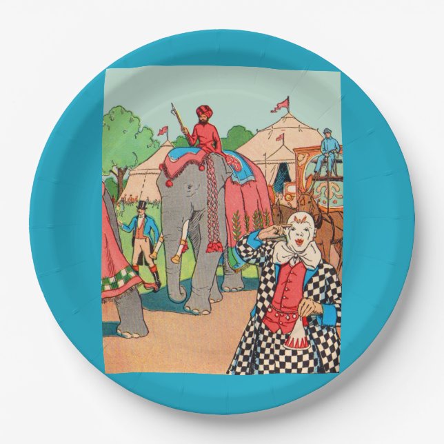 Assiettes En Carton Le Cirque (Devant)