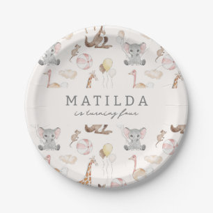 Assiettes En Carton Le cirque carnavalesque moderne pour enfants Fil